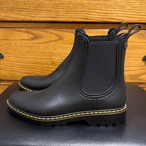 Igor Trak Mate Tri Black Chelsea Waterproof Rain Boots